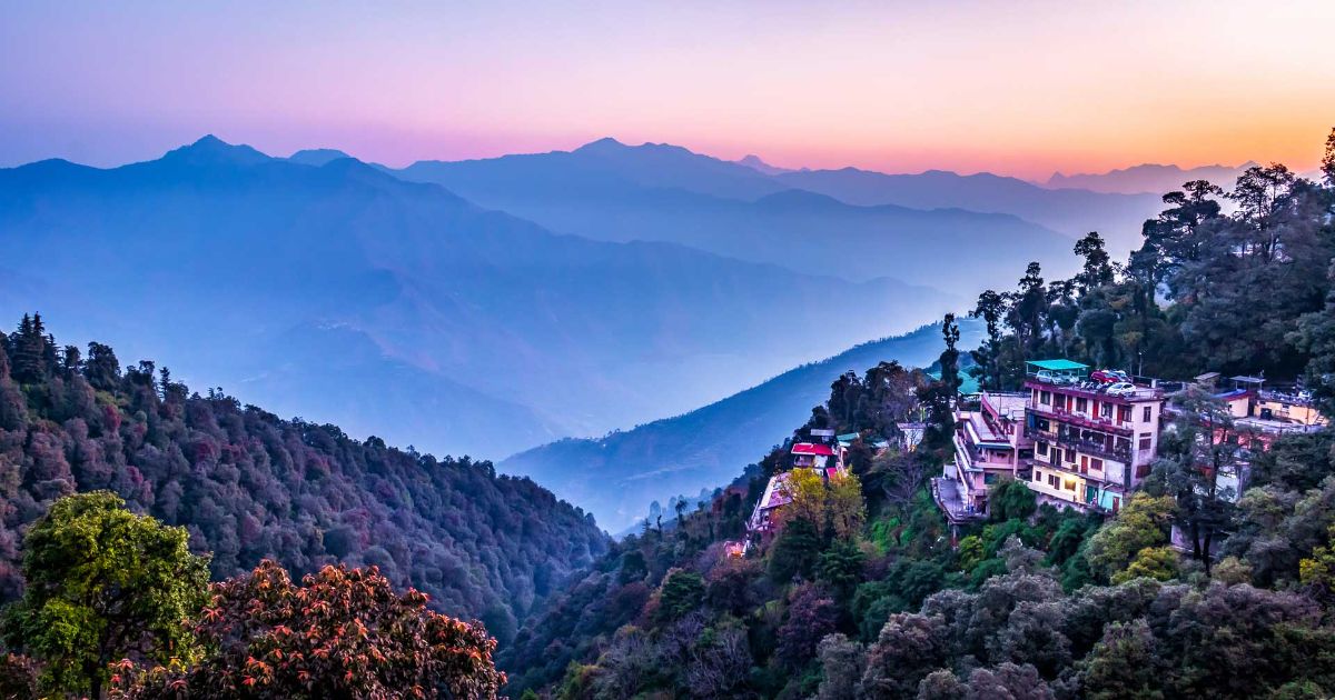 Mussoorie sunset view